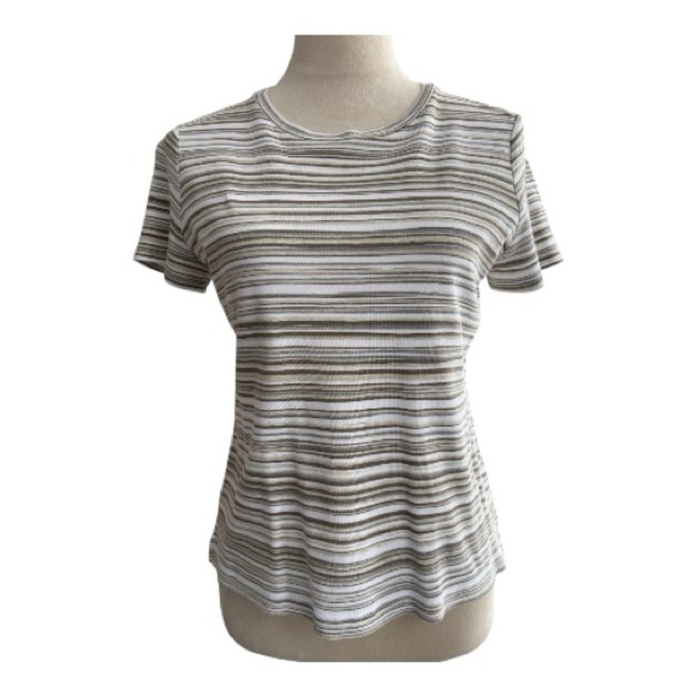 Studio Works Striped Blouse Size Petite Small (1175-6)
